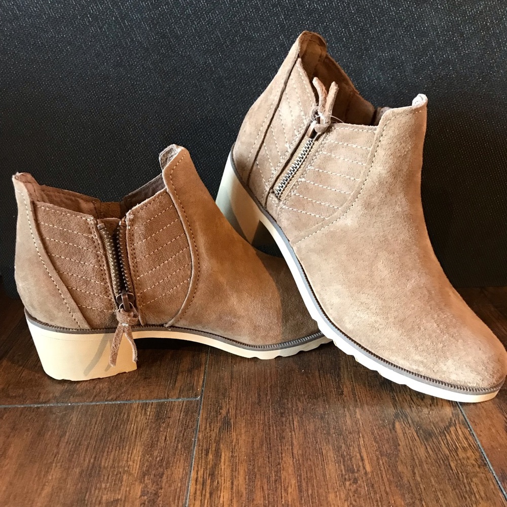 Leather Reef voyage low cut boots